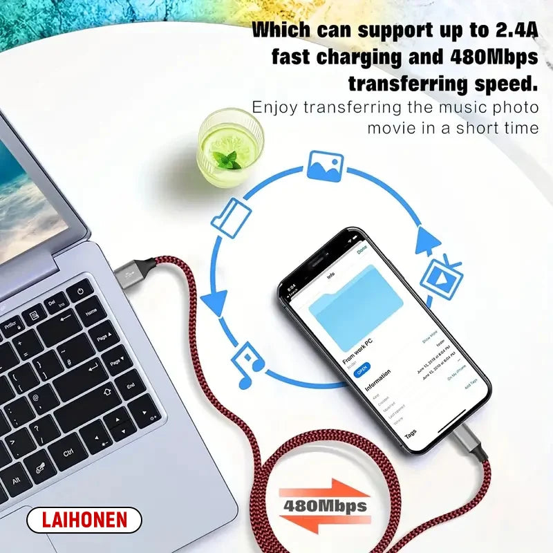 SugarCharge USB-A to Lightning Cable