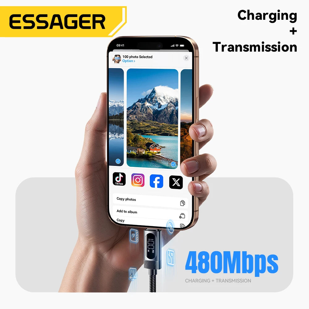 SugarVolt USB-C to USB-C Fast Charging Cable