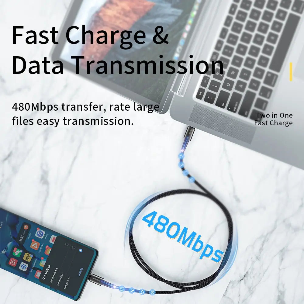 SugarVolt USB-C to USB-C Fast Charging Cable