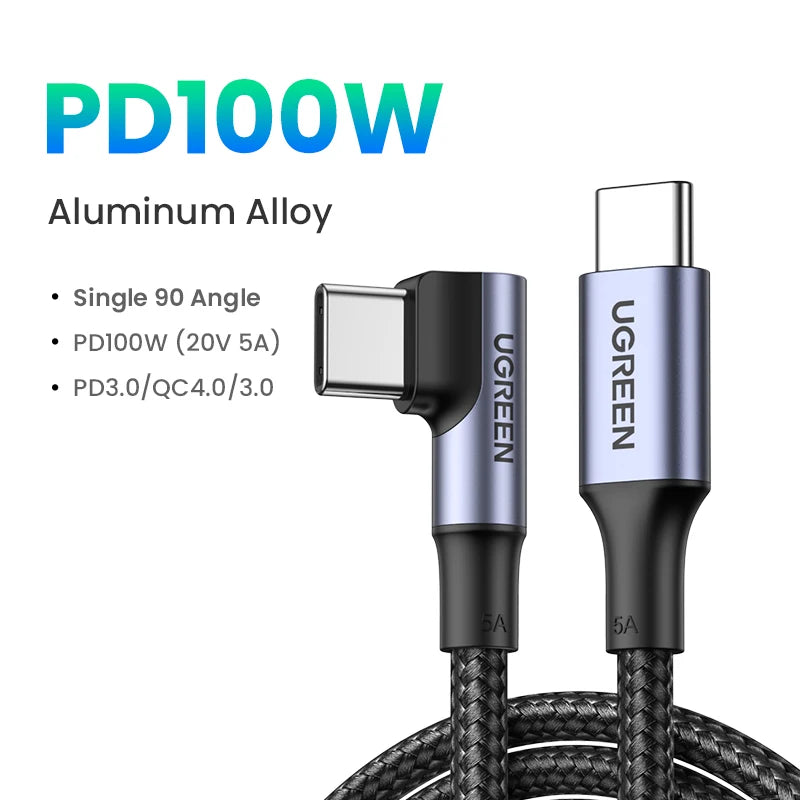 SugarVolt 100W/60W USB-C to USB-C Fast Charging Cable