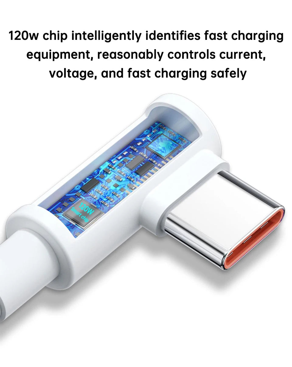 SugarFlex Elbow USB-A to USB-C Cable