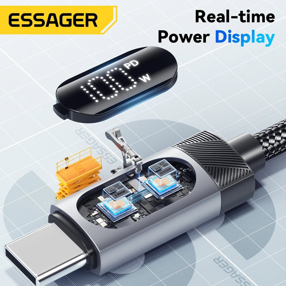 SugarVolt USB-C to USB-C Fast Charging Cable