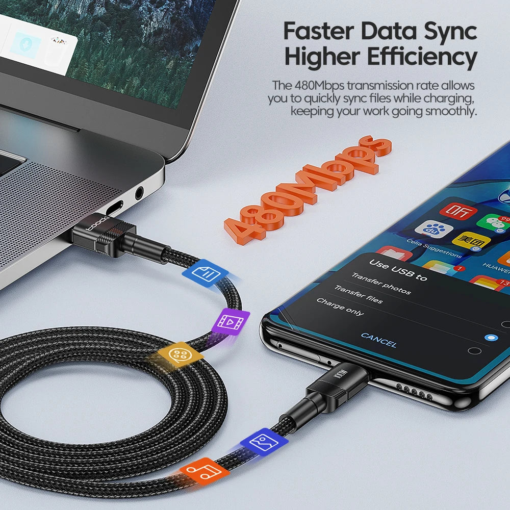 Toocki 6A Fast Charging Cable