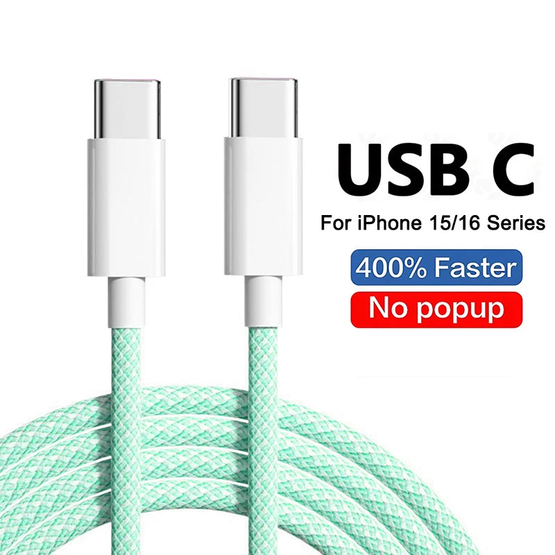 QWQ Type-C to Type-C Charging & Data Sync Cable