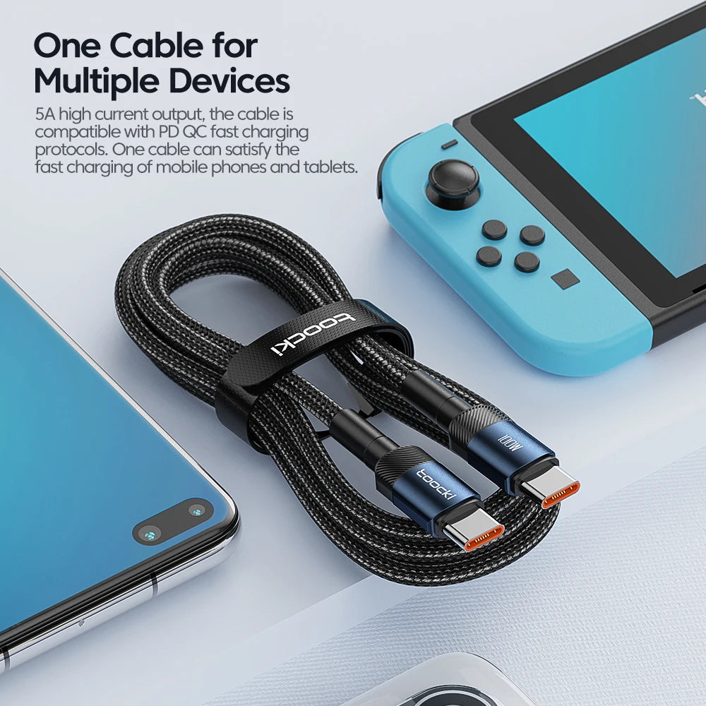Toocki Type-C to Type-C Fast Charge Cable