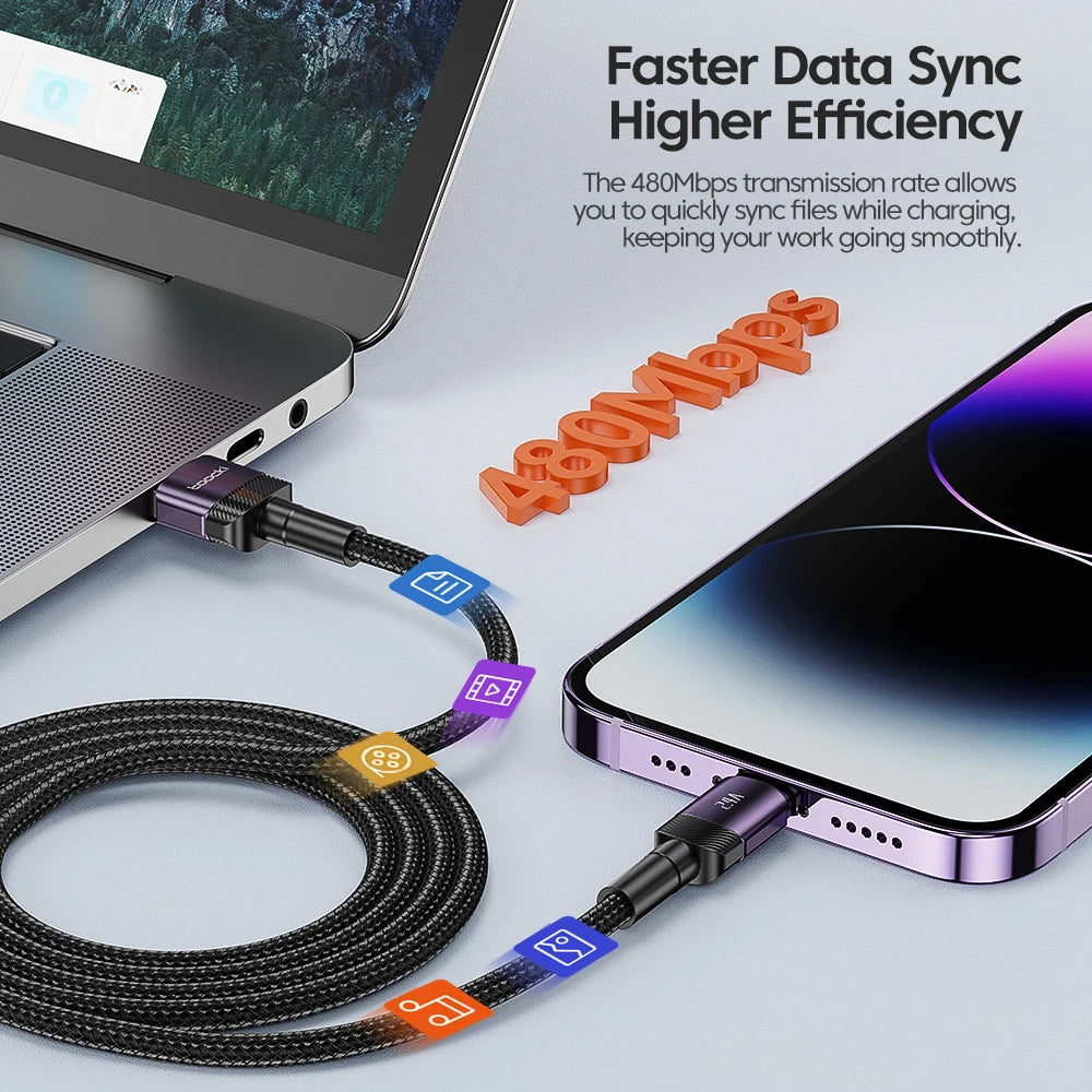 Toocki USB-A to Lightning Cable