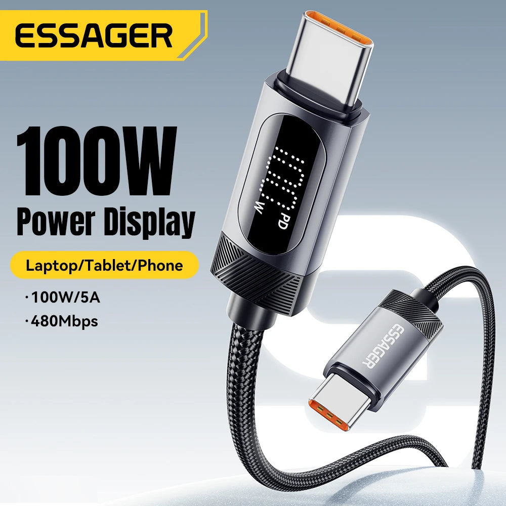 SugarVolt USB-C to USB-C Fast Charging Cable