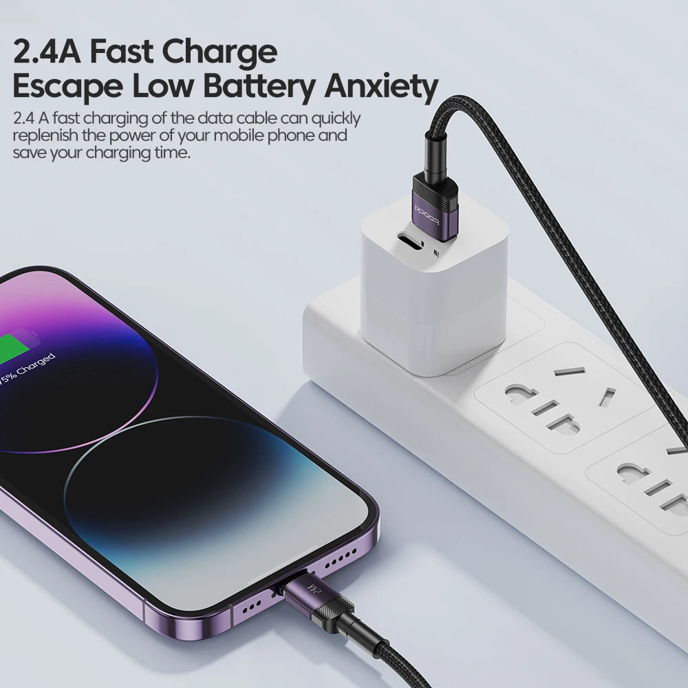 Toocki USB-A to Lightning Cable