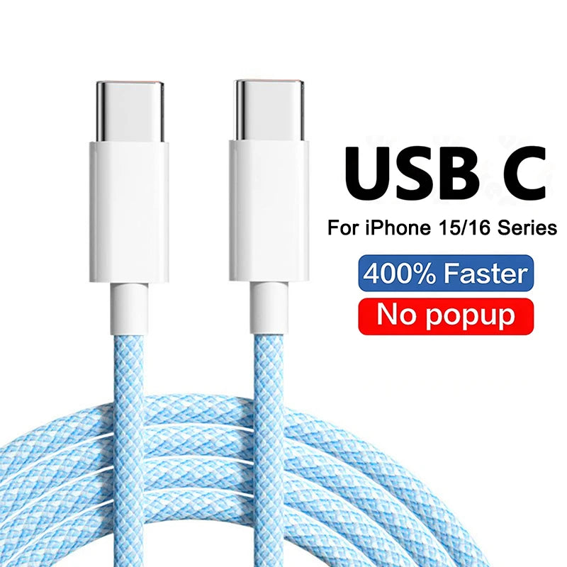 QWQ Type-C to Type-C Charging & Data Sync Cable