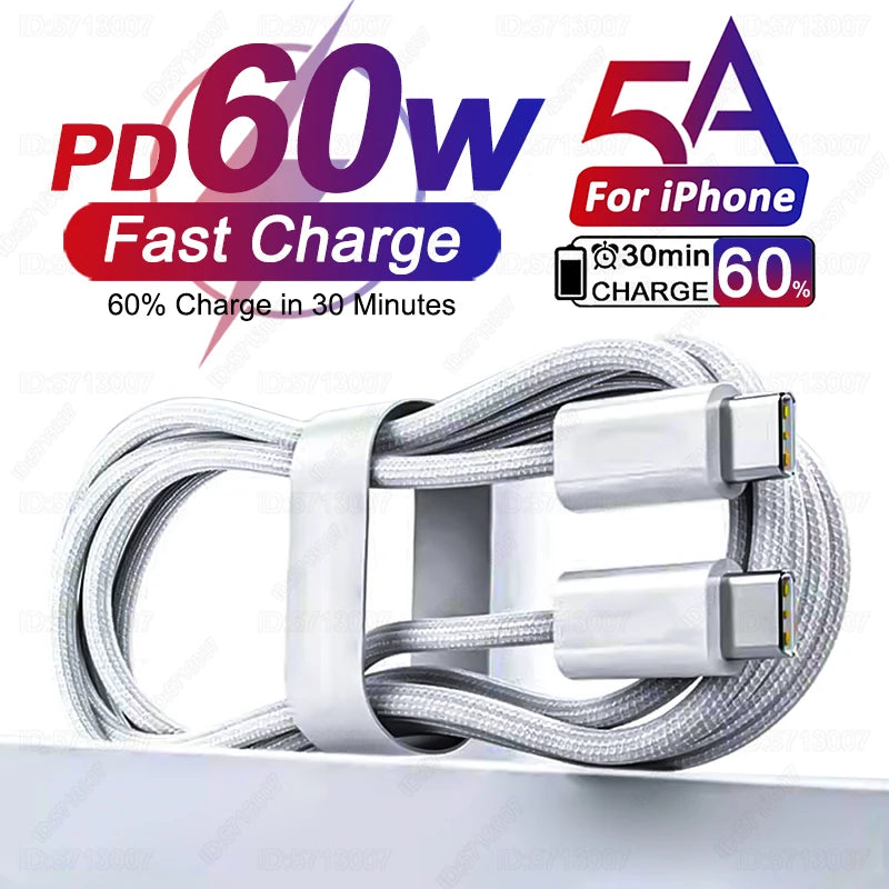 QWQ Type-C to Type-C Charging & Data Sync Cable