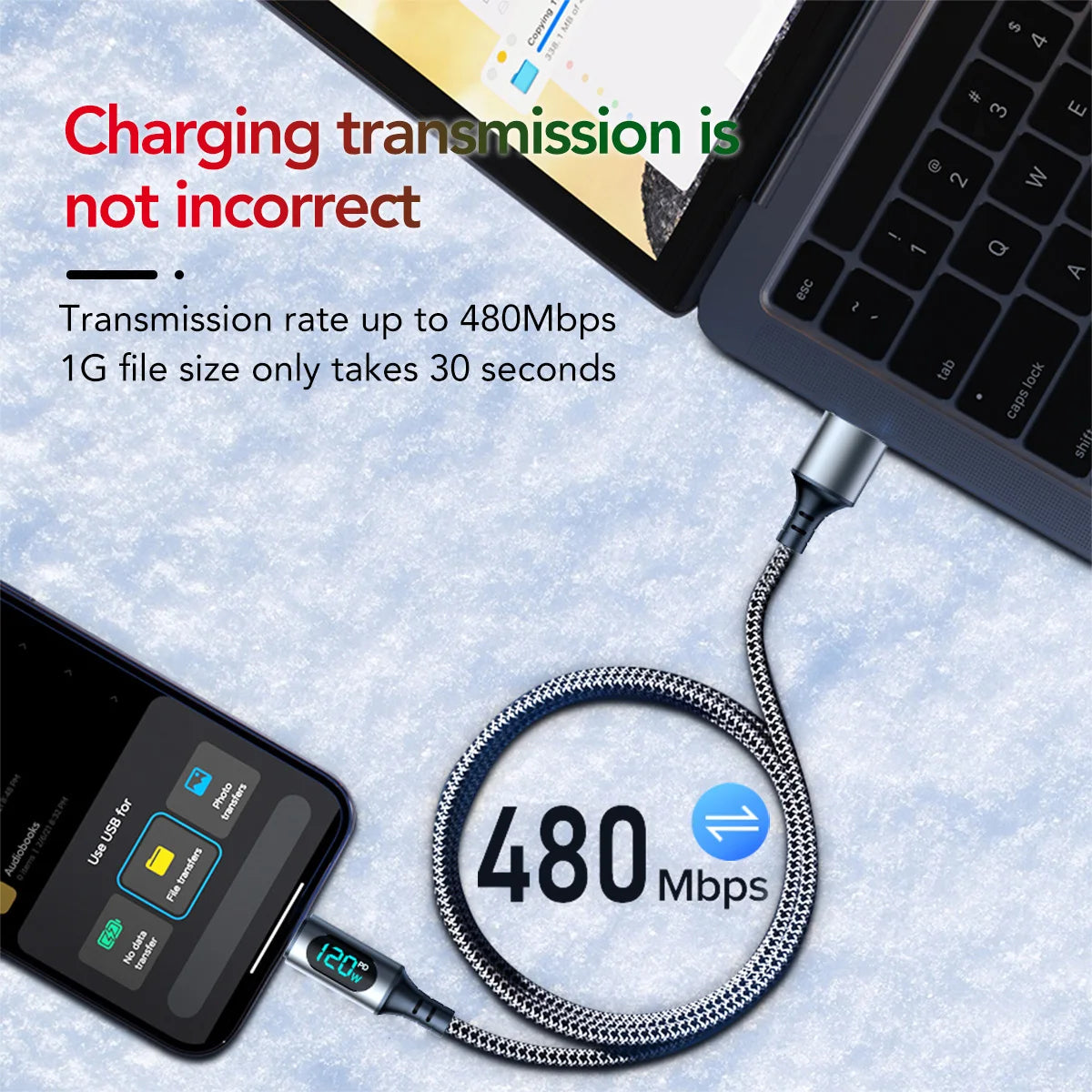 OOZCC Fast Charge LED Cable