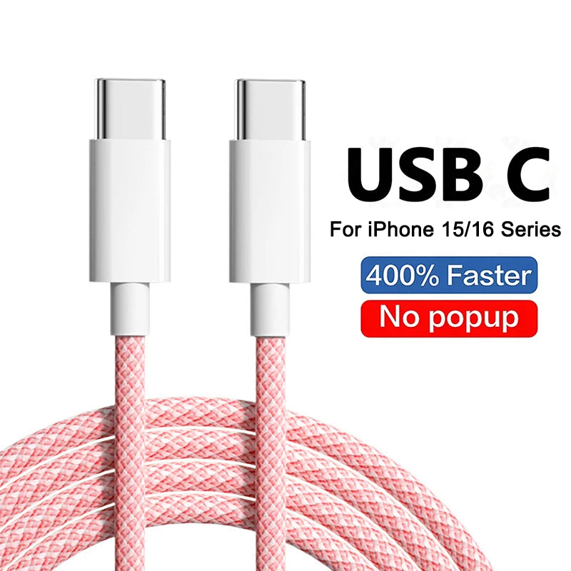 QWQ Type-C to Type-C Charging & Data Sync Cable